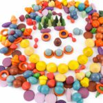 Värvilised puidust aarded (168 tk)