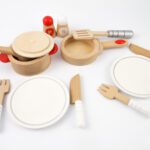 wooden kitchen play set